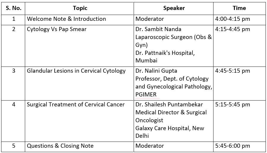Cervical Cancer: Screening to Surgery